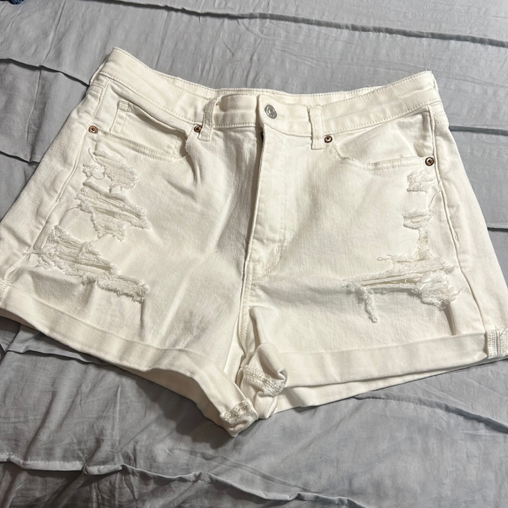 American eagle white denim shirt